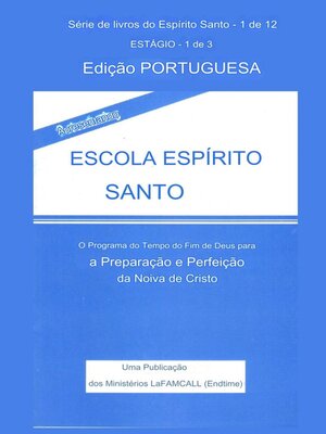 cover image of APRESENTANDO  ESCOLA ESPÍRITO SANTO Edição Portuguesa